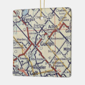 Guelph ON Map Keramisch Ornament (Links)