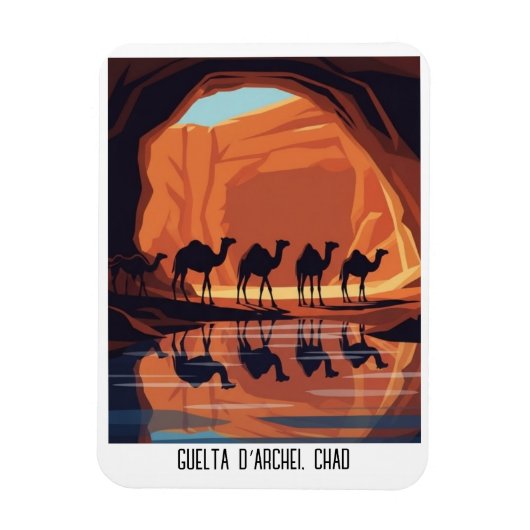 Guelta d'Archei Tsjadvakantie Magneet (Verticaal)