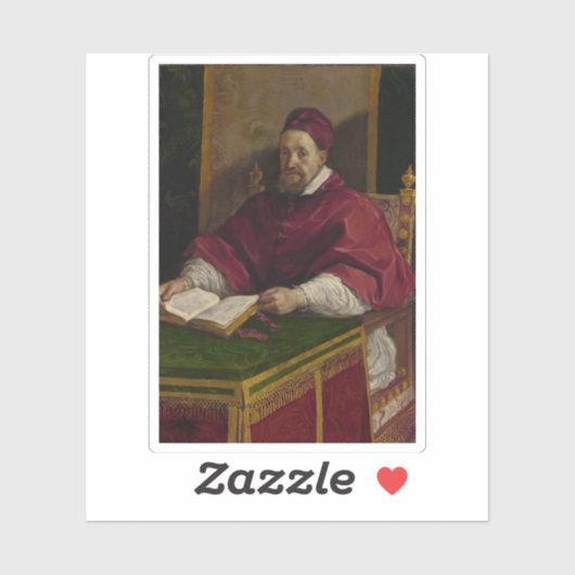 Guercino - Paus Gregorius XV Sticker (Vel)