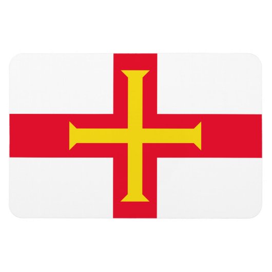Guernesey Flag Magneet (Horizontaal)