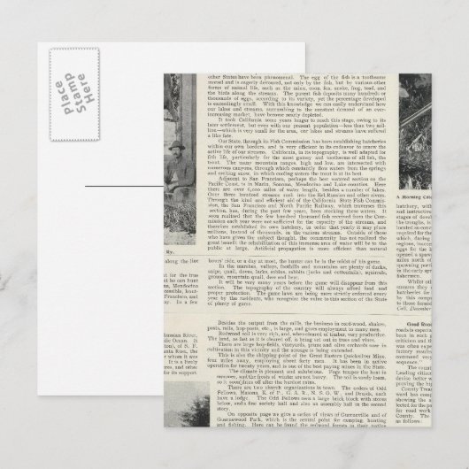 Guerneville, Californië Briefkaart (Voorkant / Achterkant)