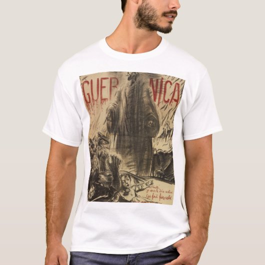 Guernica (1938)_Poster van Propaganda T-shirt (Voorkant)