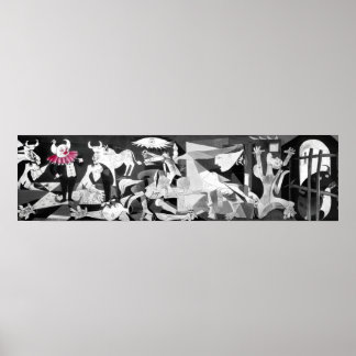 Guernica behalve dat er een clown is poster