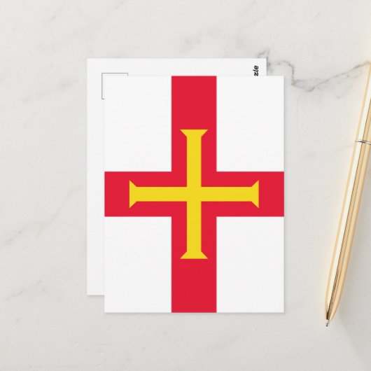 Guernsey Briefkaart (Voorkant / Achterkant in situ)