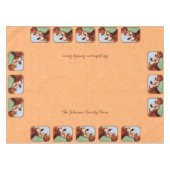 Guernsey Calf en Moeder Koe Peach Tafelkleed (Voorkant (Horizontaal))