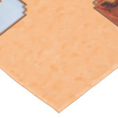 Guernsey Calf en Moeder Koe Peach Tafelkleed (Gekanteld)