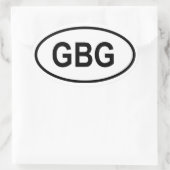 Guernsey "CBG" Ovale Sticker (Tas)