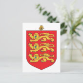 Guernsey Coat of Arms Briefkaart (Staand voorkant)