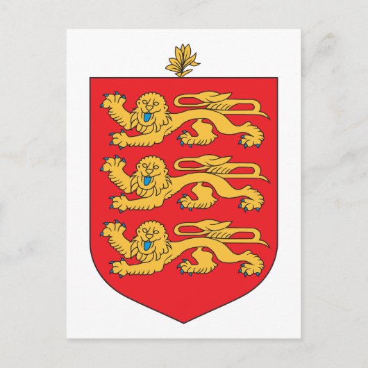 Guernsey Coat of Arms Briefkaart (Voorkant)