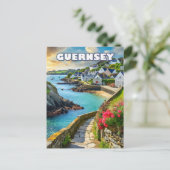 Guernsey, een toevluchtsoord voor natuurliefhebber briefkaart (Staand voorkant)