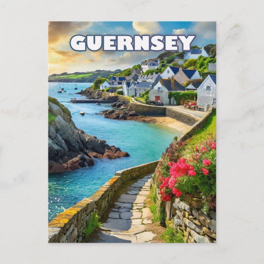 Guernsey, een toevluchtsoord voor natuurliefhebber briefkaart (Voorkant)