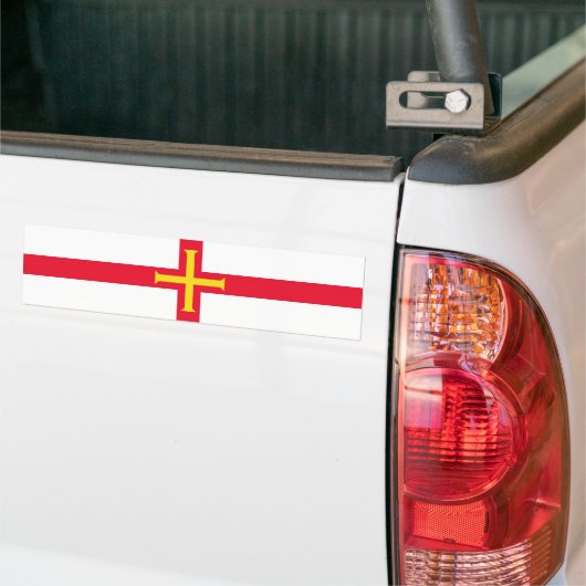 Guernsey Flag Bumpersticker (Op Truck)