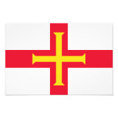 Guernsey Flag Foto Afdruk (Voorkant)