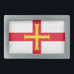 Guernsey Flag Gesp<br><div class="desc">Patriottische vlag van Guernsey.</div>