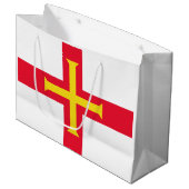 Guernsey Flag Groot Cadeauzakje (Voorkant Gekanteld)