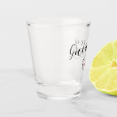 Guernsey Flag Heart Script Design Shot Glas (Links)