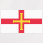 Guernsey Flag Labels (Design 2)