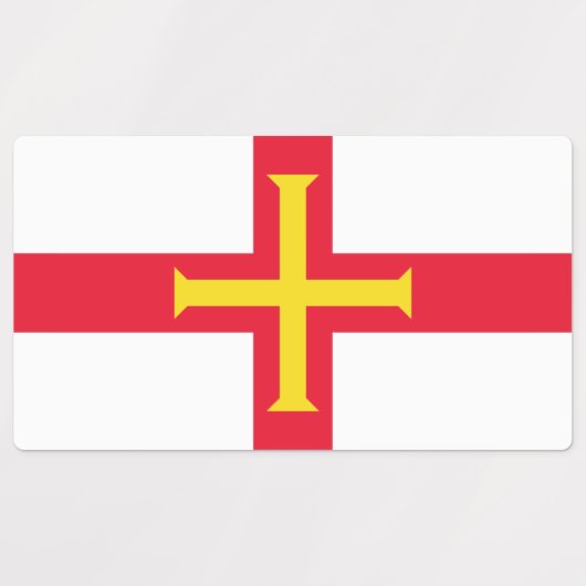 Guernsey Flag Labels (Design 1)