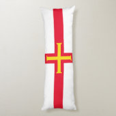 Guernsey Flag Lichaamskussen (Achterkant (Verticaal))
