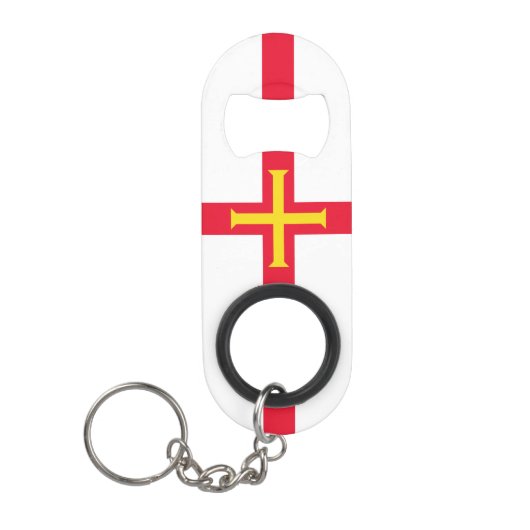 Guernsey Flag Mini Flessenopener (Voorkant)