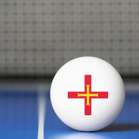 Guernsey Flag Pingpongbal (Net)