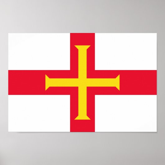 Guernsey Flag Poster (Voorkant)