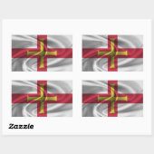 Guernsey Flag Rechthoekige Sticker (Vel)