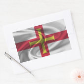 Guernsey Flag Rechthoekige Sticker (Envelop)