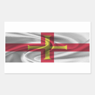 Guernsey Flag Rechthoekige Sticker