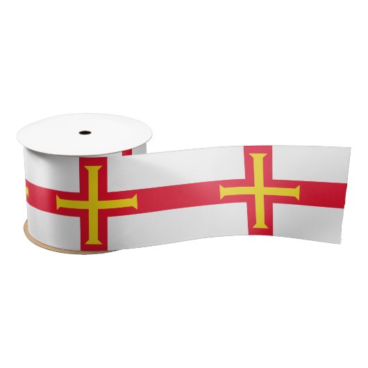 Guernsey Flag Satijnen Lint (Spoel)