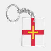 Guernsey Flag Sleutelhanger (Voorkant Links)