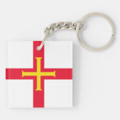 Guernsey Flag Sleutelhanger (Achterkant)