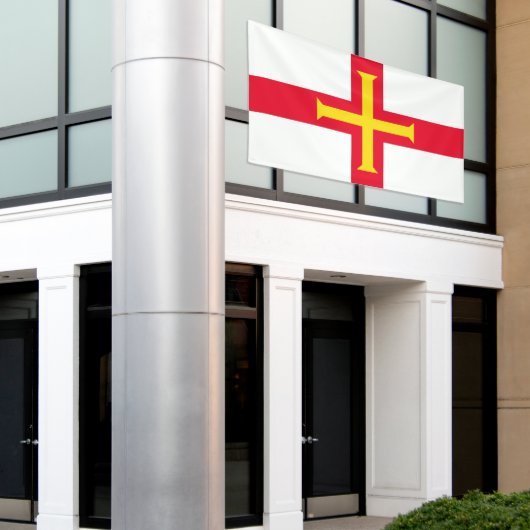 Guernsey Flag Spandoek (Buitenkant Gebouw)