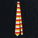 Guernsey flag stripes red yellow white pattern Nor Stropdas<br><div class="desc">Guernsey flag stripes red yellow white pattern Normandy United Kingdom</div>