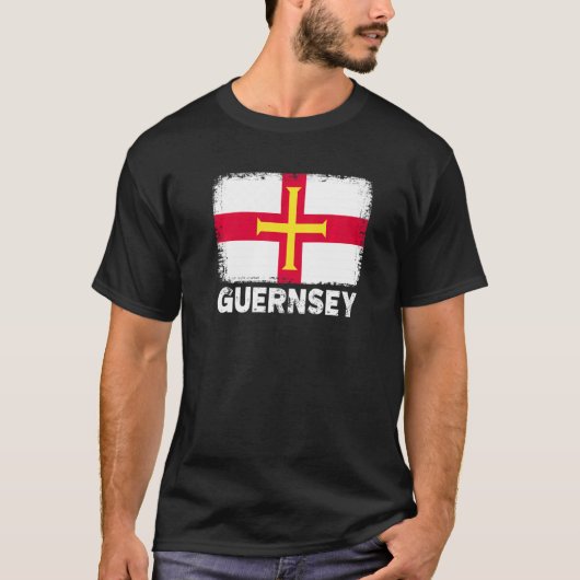 Guernsey Flag Support Guernsey People Women Mannen T-shirt (Voorkant)