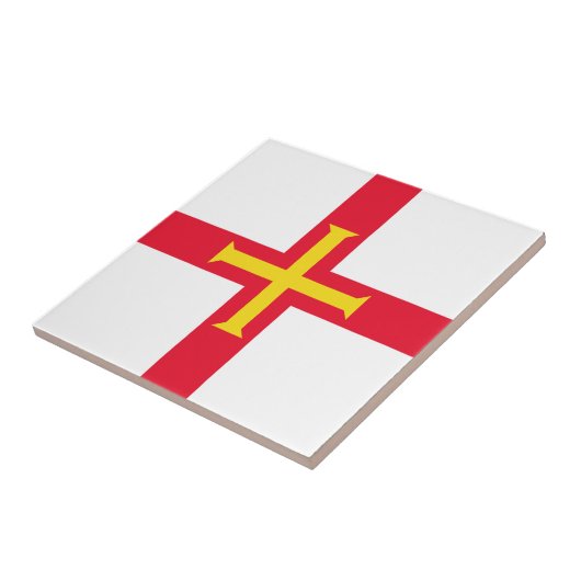 Guernsey Flag Tegeltje (Zijkant)