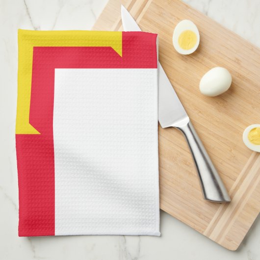 Guernsey Flag Theedoek (Quarter Fold)