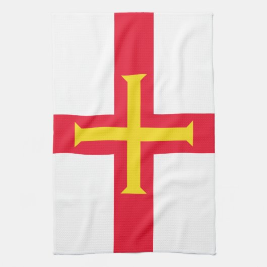 Guernsey Flag Theedoek (Verticaal)