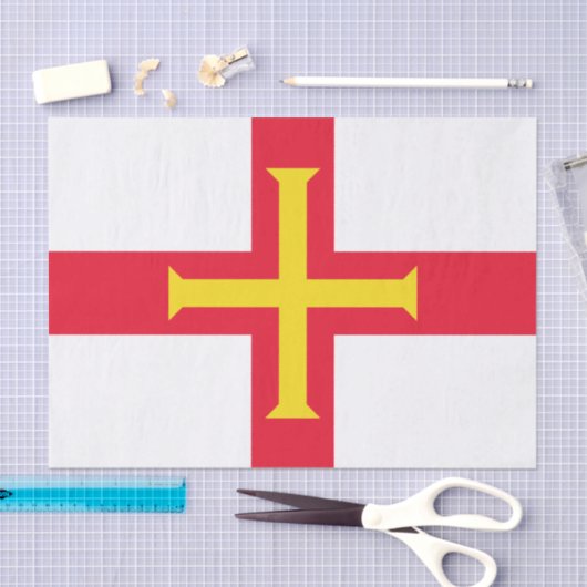 Guernsey Flag Tissuepapier (Craft)