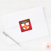 Guernsey Flag Vierkante Sticker (Envelop)