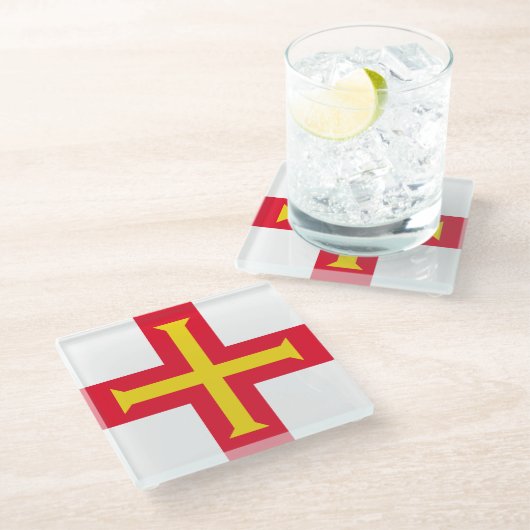 Guernsey Glazen Onderzetter (Schuin)