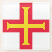Guernsey Glazen Onderzetter (Voorkant)