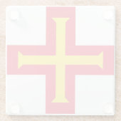 Guernsey Glazen Onderzetter (Achterkant)