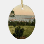 Guernsey Harbour, Kanaaleilanden, Engeland Keramisch Ornament (Rechts)