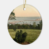 Guernsey Harbour, Kanaaleilanden, Engeland Keramisch Ornament (Links)