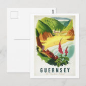 Guernsey Het Briefkaart van het Sunshine Island (Voorkant / Achterkant)