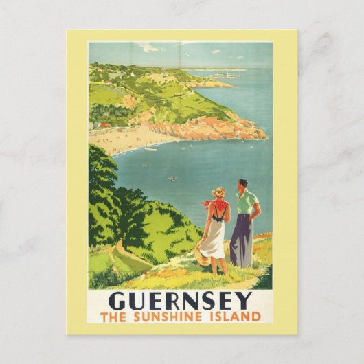  Guernsey Het Briefkaart van het Sunshine Island (Voorkant)