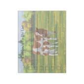 Guernsey Koe en Cute Calf in Summer Pasture Notitieblok (Linkerzijde)