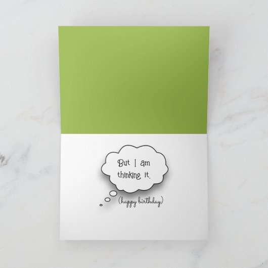 Guernsey Koe Humor voor 50e verjaardag Kaart (Binnen)