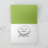 Guernsey Koe Humor voor 55ste verjaardag Kaart (Binnen)